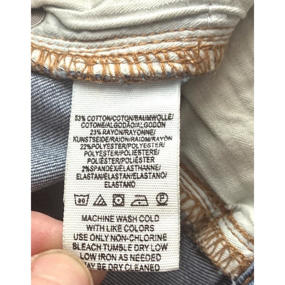 Free People Bell Bottoms Raw Hem Jean Sz 26 Blue 7 1/2 Rise Bell Bottom festival - Picture 5 of 8